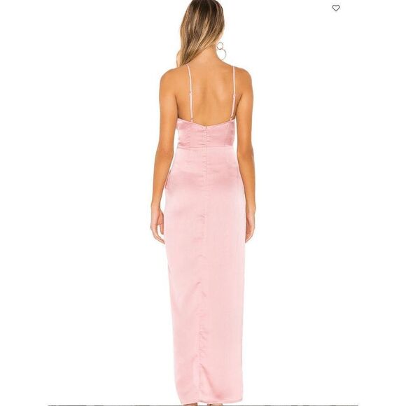 Superdown Blake High Slit Slip Dress Size S in Pink - Picture 2 of 4